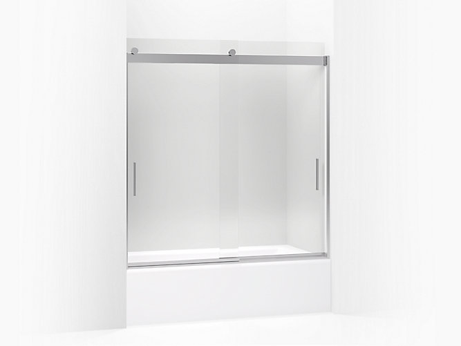 Levity Frameless Sliding Bath Door, Bathtub Glass Door Replacement